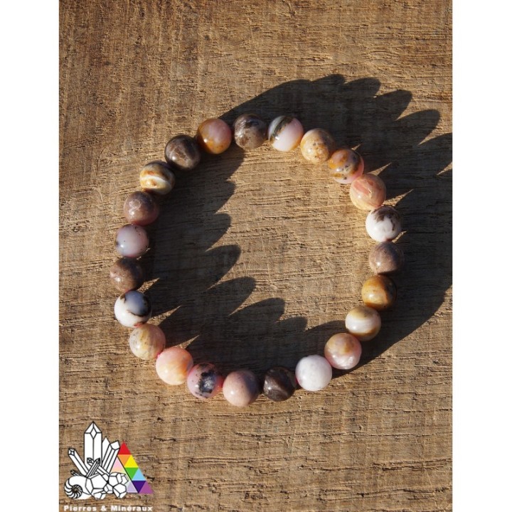 Opale Rose des Andes - Bracelets Sur Mesure - Lithothérapie - Pierres et Minéraux - France