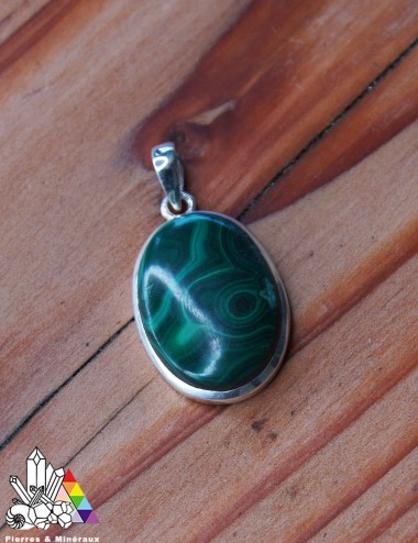 Pendentif Malachite - Ovale