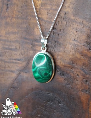 Pendentif Malachite - Ovale